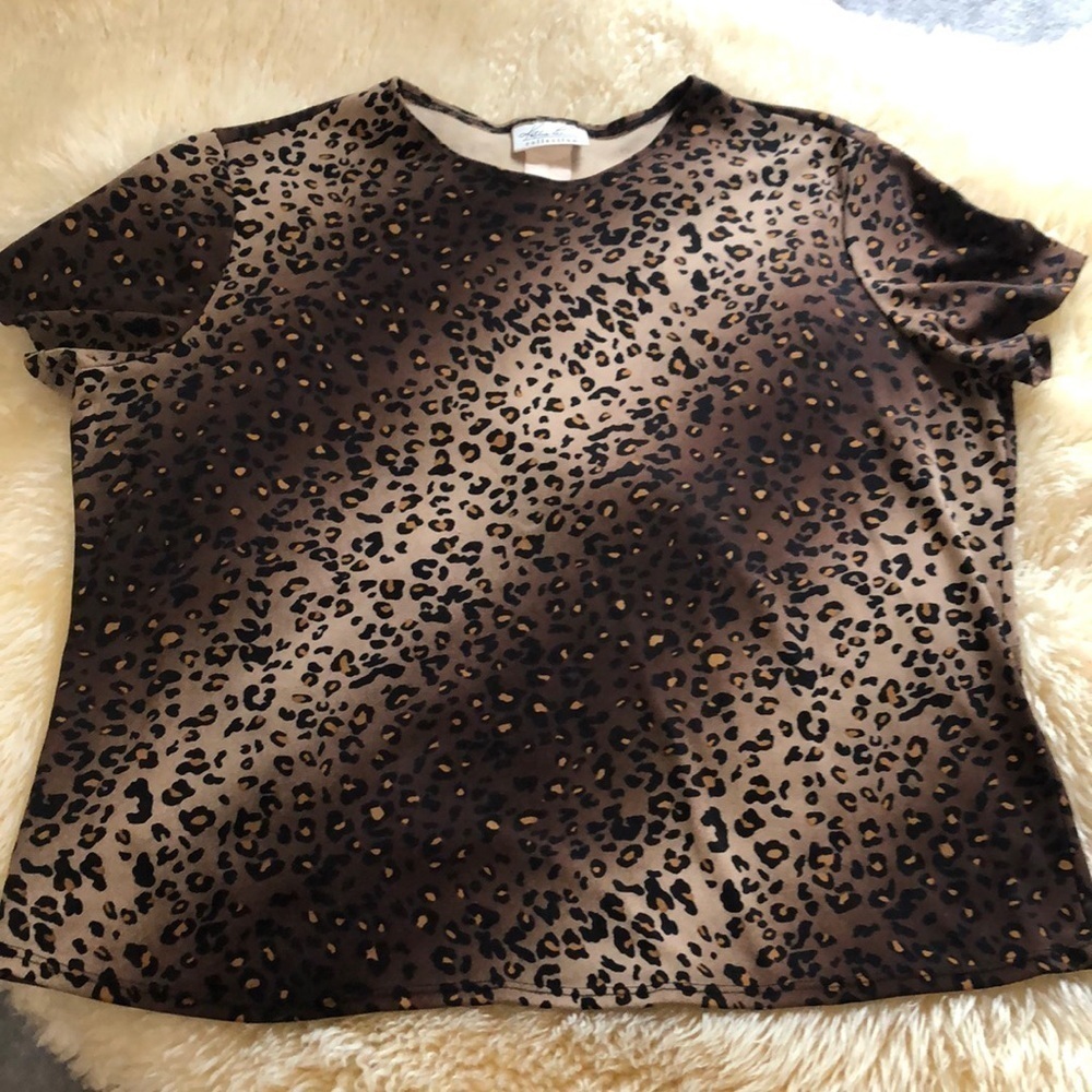 Kathie Lee Animal print blouse